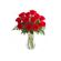 red roses in a vase. Omsk